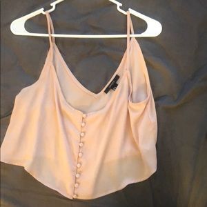 Nude pink tank top blouse